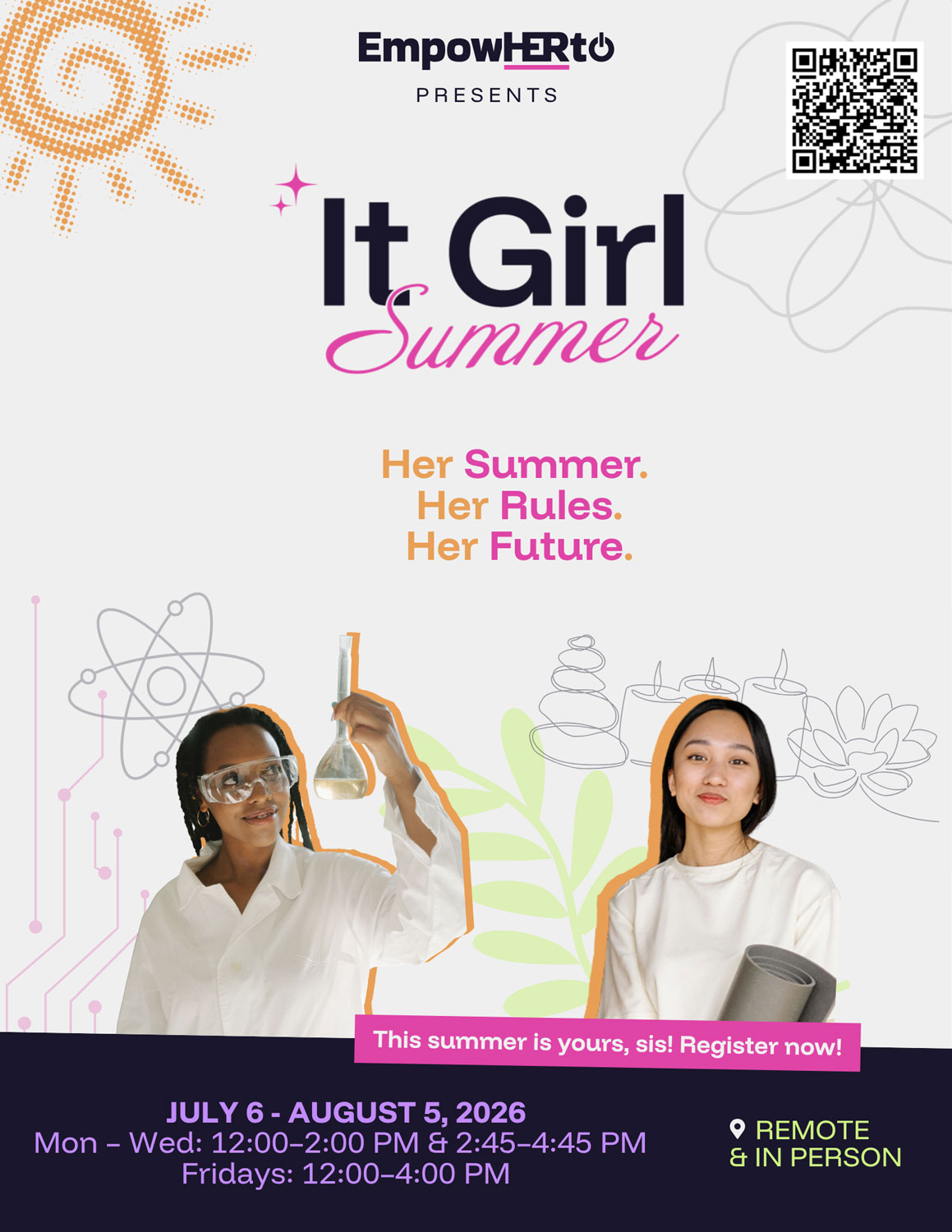 It Girl Summer 2026 flyer for girls ages 13 to 17